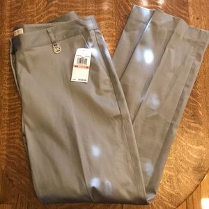 🆕 Michael Kors Gray Trouser Pants Pleat 12 Taper